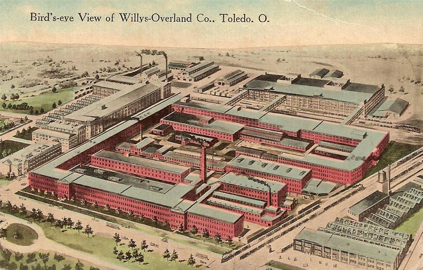 К началу Первой мировой войны компания Джона Уиллиса стала вторым по величине производителем в США после Генри Форда, что позволило построить новый завод в Толедо, штат Огайо
