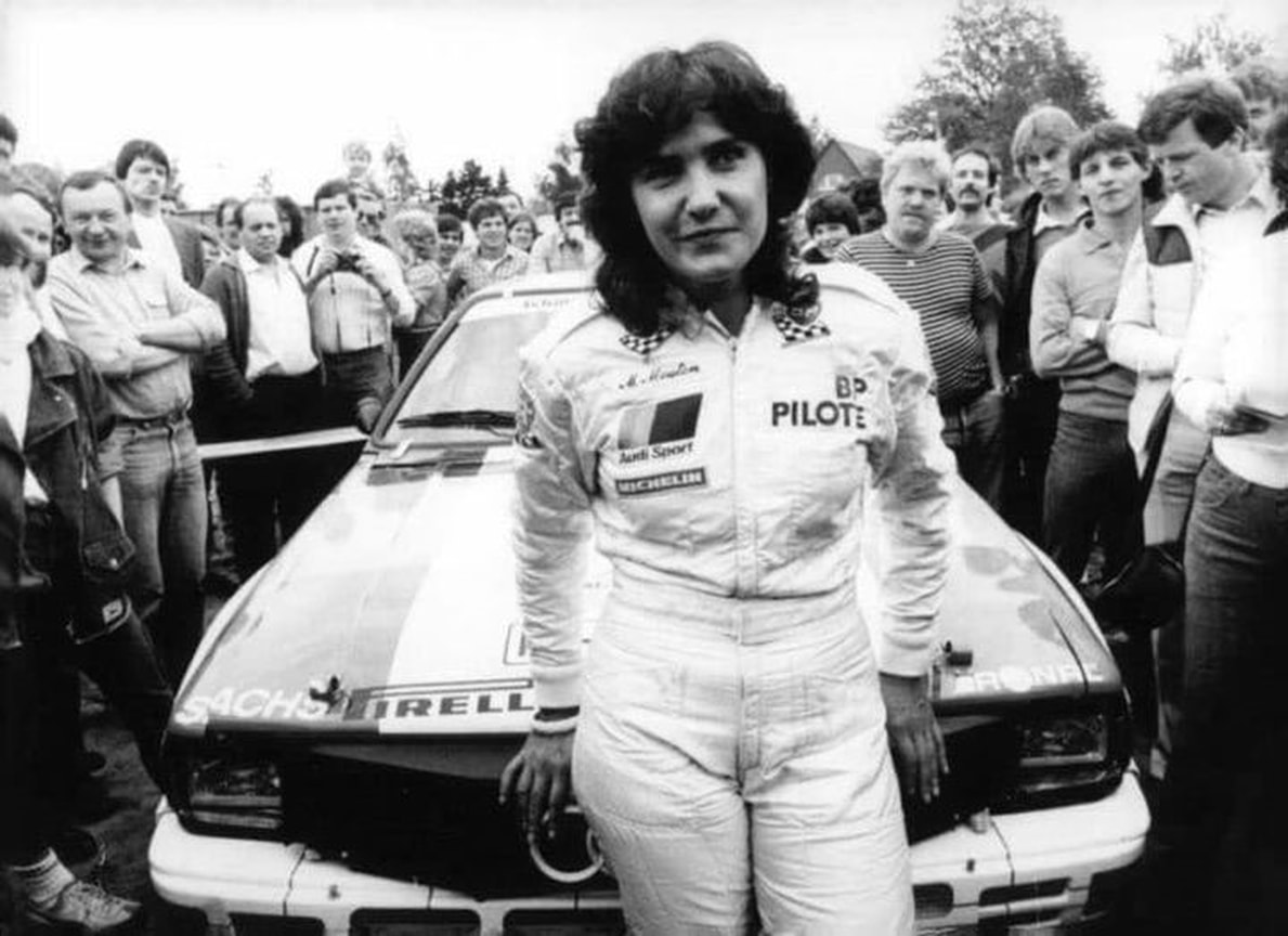 Французская автогонщица Мишель Мутон на одном из этапов ралли 1983 года