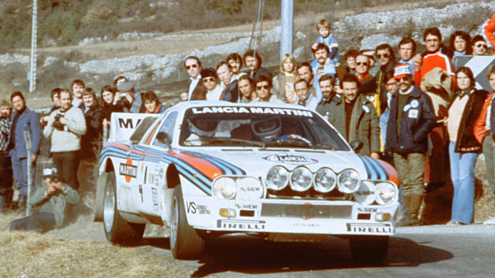 Автомобиль Lancia Rally 037 WRC на ралли 1983 года